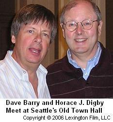 Dave Barry and Horace J. Digby, Judges for the 2006 Robert Benchley Society Award for Humor, meet in Seattle, WA.